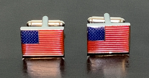 USA American flag cufflinks