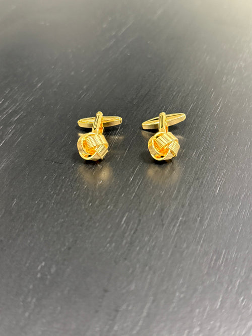 The Sovereign Knot Gold Cufflinks