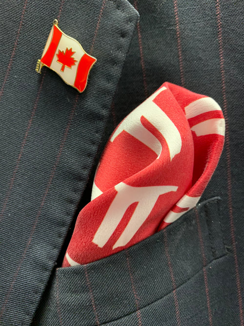 Vimy Monument Red Pocket Square