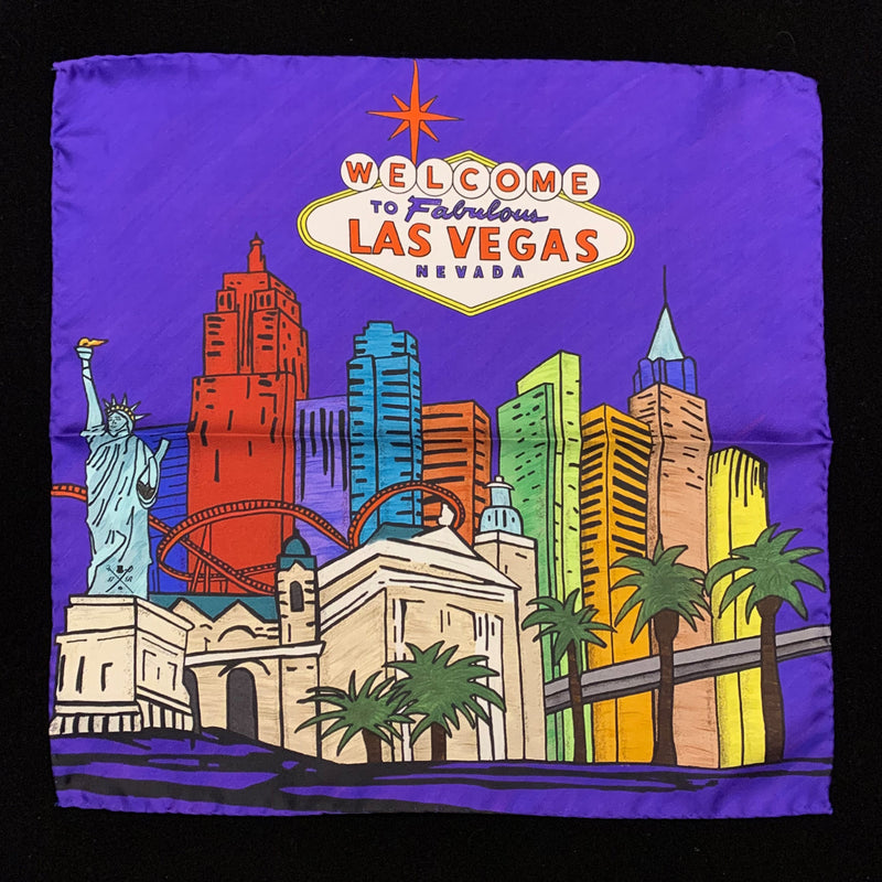 Fabulous Las Vegas Purple Pocket Square