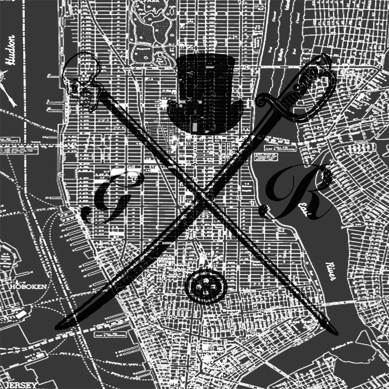 New York Street Map Black and White