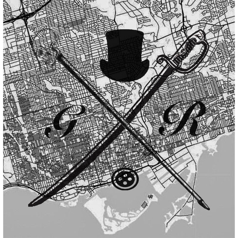 Toronto Street Map Black and White Ladies Scarf